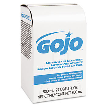 GOJO 911212EA - Lotion Skin Cleanser Refill, Pleasant, Liquid, 800ml Baggojo 