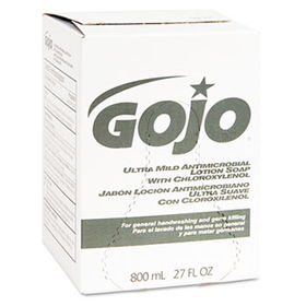 GOJO 921212EA - Ultra Mild Lotion Soap w/Chloroxylenol Refill, Lightly Scented, 800-mlgojo 