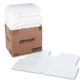 Graham 211 - Disposable Exam Capes, Three-Ply Tissue, 30 x 21, White, 100/Cartongraham 