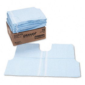 Graham 219 - Disposable Exam Capes, Poly Tissue, 30 x 21, Blue, 100/Carton