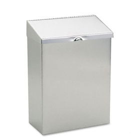 Hospital Specialty Co. ND1E - Wall Mount Convertible Sanitary Napkin Receptacle, 8 x 4 x 11, Stainless Steel