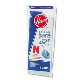 Hoover 4010038N - Commercial Portapower Vacuum Cleaner Bags, 5/Pack