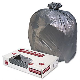 Jaguar Plastics G3858G - Industrial Strength Commercial Can Liners, 60 gal, 1.3mil, Gray, 100/Cartonjaguar 