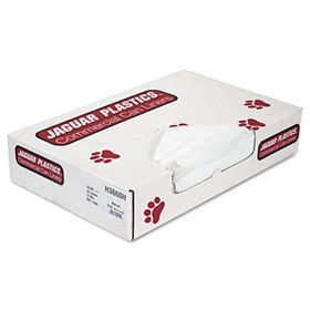 Jaguar Plastics H3660H - Heavy Grade Can Liners, 55 gal, 13 mic, 36 x 60, Natural, 200/Cartonjaguar 