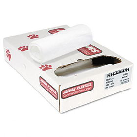 Jaguar Plastics RH3860H - Heavy Grade Liners, 60 gal, 13 mic, 38 x 60, 8 Rolls of 25 Bags, 200/Carton