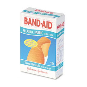 BAND-AID 5685 - Flexible Fabric Extra Large Adhesive Bandages, 1-1/4 x 4, 10/Boxband 
