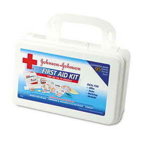 Johnson & Johnson Red Cross 8140 - Professional/Office First Aid Kit for 10 People, 98 Pieces, Plastic Case