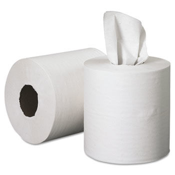 KIMBERLY-CLARK PROFESSIONAL* 01032 - SCOTT Roll Control Center Pull Towels, 8 x 12, White, 700/Roll, 6/Carton