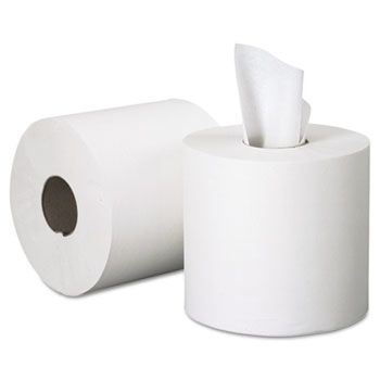 KIMBERLY-CLARK PROFESSIONAL* 01051 - SCOTT Center-Pull Paper Roll Towels, 8 x 15, White, 500/Roll, 4/Carton