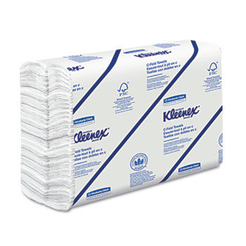 KIMBERLY-CLARK PROFESSIONAL* 01500 - KLEENEX C-Fold Paper Towels, 10 1/8 x 13 3/20, White, 150/Pack, 16/Cartonkimberly 