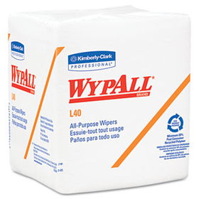 KIMBERLY-CLARK PROFESSIONAL* 05701 - WYPALL L40 Cloth-Like 1/4-Fold Wipes, 12 1/2 x 13, 56/Box, 18/Cartonkimberly 