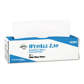 KIMBERLY-CLARK PROFESSIONAL* 05800 - WYPALL L30 Wipers, 9 4/5 x 16 2/5, 100/Box, 8/Cartonkimberly 