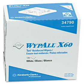 KIMBERLY-CLARK PROFESSIONAL* 34790CT - WYPALL X60 Wipers, Nylon, 9 1/8 x 16 7/8, 126/Box, 10/Cartonkimberly 