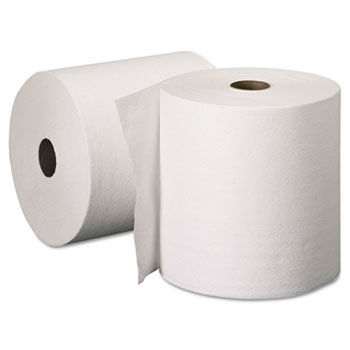KIMBERLY-CLARK PROFESSIONAL* 50606 - KLEENEX Hard Roll Towels, 8 x 600', 1.75 Core Dia., White, 6/Cartonkimberly 