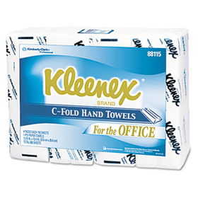 KIMBERLY-CLARK PROFESSIONAL* 88115 - KLEENEX C-Fold Paper Towels, 10 1/8 x 13 3/20, White, 150/Pack, 16/Cartonkimberly 