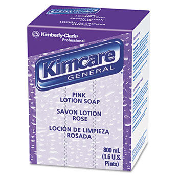 KIMBERLY-CLARK PROFESSIONAL* 91220CT - KIMCARE GENERAL Pink Lotion Soap, Peach, 800ml, Bag In Box, 12/Carton