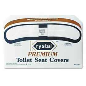 Krystal K2500 - Premium Half-Fold Toilet Seat Covers, 250 Covers/Box, 10 Boxes/Cartonkrystal 