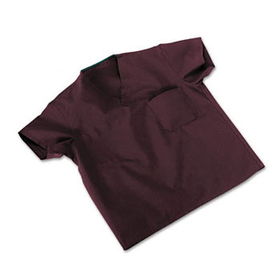 Medline 910JWNMCM - ComfortEase Scrub Tops, Washable, Poly/Cotton, Med, Wine, 24/Carton