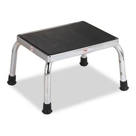 Medline MPH08250 - Economical Foot Stool, Rubber Tipped Feet, Stainless Steel