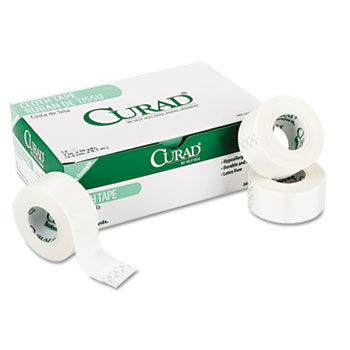 Medline NON260101 - First Aid Cloth Tape, 1 x 10 yards, Opaque White, 12/Box