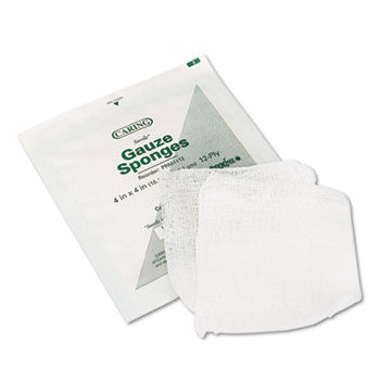 Medline PRM4412 - Caring Woven Gauze Sponges, 4 x 4, Sterile, 12-ply, 25 Sponges/Boxmedline 