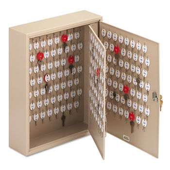 STEELMASTER by MMF Industries 201824003 - Locking Two-Tag Cabinet, 240-key, Welded Steel, Sand, 16 1/2 x 5 x 20 1/2