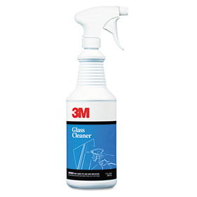 3M 35142 - Fast-Drying Glass Cleaner w/o Ammonia, 32 oz. Trigger Spray Bottlefast 