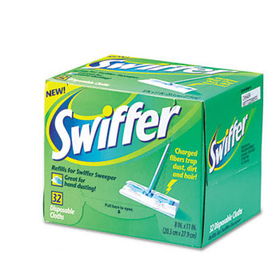 Swiffer 33407BX - Dry Refill System, Cloth, White, 32/Box