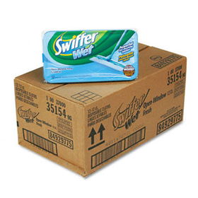 Swiffer 35154CT - Wet Refill System, Cloth, White, 12/Box, 12/Cartonswiffer 