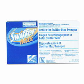 Swiffer 37109 - Refill Cloths, 17-3/4 x 10, White, 16/Box, 6/Carton