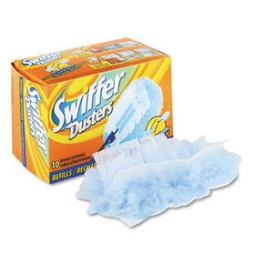 Swiffer 41767 - Refill Dusters, Cloth, White, 10/Box