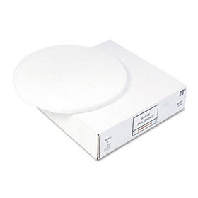 Premiere Pads 4012WHI - Standard 12 Diameter Polishing Floor Pads, White, 5 Pads/Cartonpremiere 