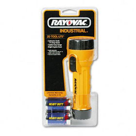 Rayovac I2DB - Industrial Tough Flashlight, Black/Yellow
