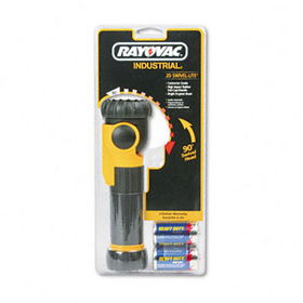 Rayovac ISL2DB - Industrial Handsfree Swivel Flashlight, Krypton Bulb, Black/Yellow