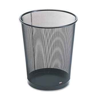 Rolodex 22351 - Wastebasket, Round, Wire Mesh, 11 1/2 dia x 14 1/4 h, Blackrolodex 