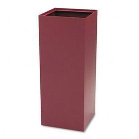 Safco 2983BG - Public Recycling Container, Square, Steel, 37 gal, Burgundy