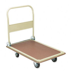 Safco 4078 - FoldAway Platform Trucks, 900lb, 24w x 34d x 10-36h, Tropic Sand/Brownsafco 