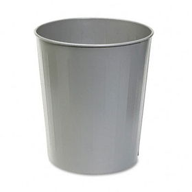 Safco 9604CH - Fire-Safe Wastebasket, Round, Steel, 23 1/2 qt, Charcoalsafco 
