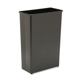 Safco 9618BL - Fire-Safe Wastebasket, Rectangular, Steel, 22 gal, Blacksafco 