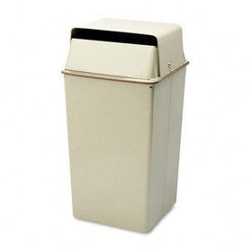 Safco 9693PT - Security Receptacle, Square, Steel, 36 gal, Puttysafco 