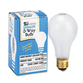 SLI Lighting 60901 - Three-Way Incandescent Bulb, 50/100/150 Watts