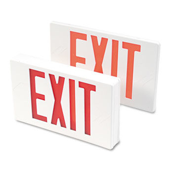 Tatco 07230 - LED Exit Sign, Polycarbonate, 12-1/4 x 2-1/2 x 8-3/4, White