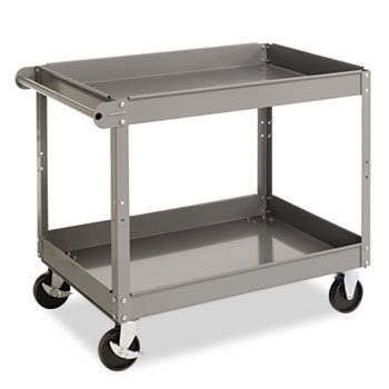 Tennsco SC2436 - Two-Shelf Metal Cart, 2-Shelf, 24w x 36d x 32h, Gray