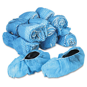 United Facility Supply 73532 - Disposable Shoe Covers, Nonwoven Polypropylene, Blue, 150 Pairs/Cartonunited 