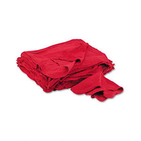 United Facility Supply N900RST - Red Shop Towels, Cloth, 14 x 15, 50/Pack