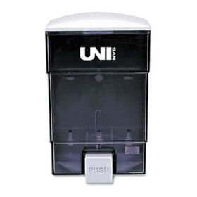 UNISAN 03019 - Deluxe Plastic Liquid Soap Dispenser, 50 oz, 4-3/4w x 4-1/4d x 7-1/2h, Blackunisan 