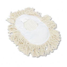 UNISAN 1491 - Wedge Dust Mop Head, Cotton, 17 1/2l x 13 1/2w, White