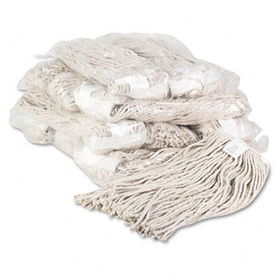 UNISAN 220CCT - Premium Cut-End Wet Mop Heads, Cotton, 20-oz., White, 12/Carton