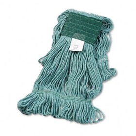 UNISAN 502GN - Super Loop Wet Mop Head, Cotton/Synthetic, Medium Size, Green
