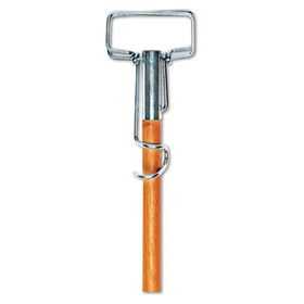 UNISAN 609 - Spring Grip Metal Head Mop Handle for Most Mop Heads, 60 Wood Handleunisan 